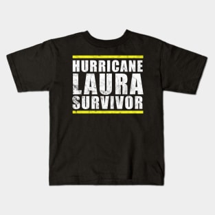 Hurricane Laura Survivor Kids T-Shirt